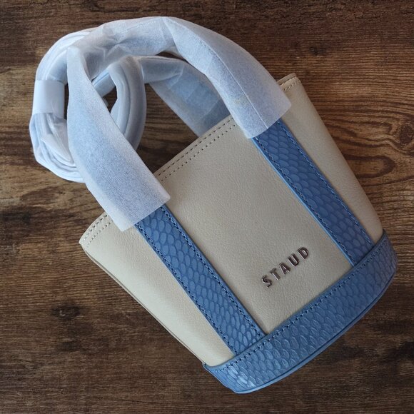 Staud Allora Micro Tote Blue - Picture 6 of 6